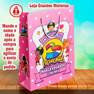 Sacolinhas Personalizadas - 3 Palavrinhas 2 - Lembrancinhas. em Oferta na Shopee