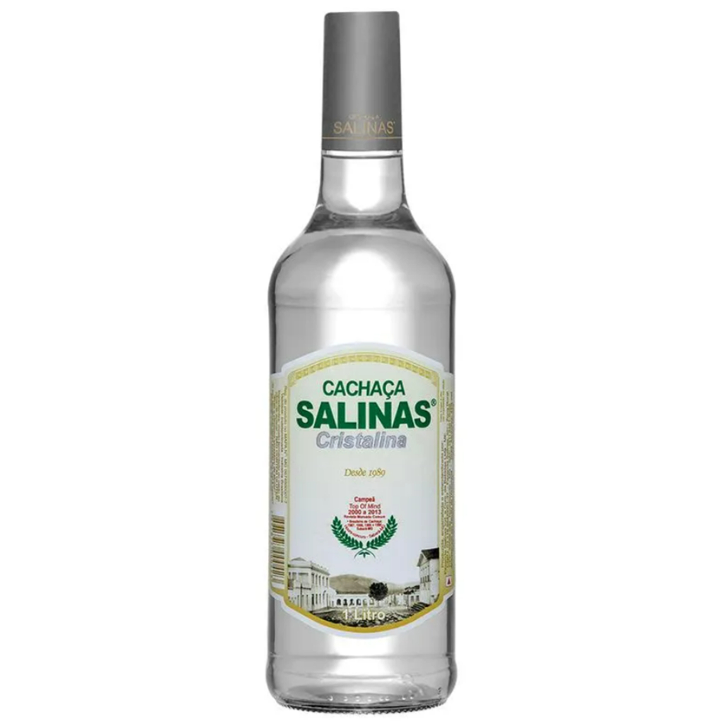 CACHACA SALINAS CRISTALINA 1000ML em Oferta na Shopee