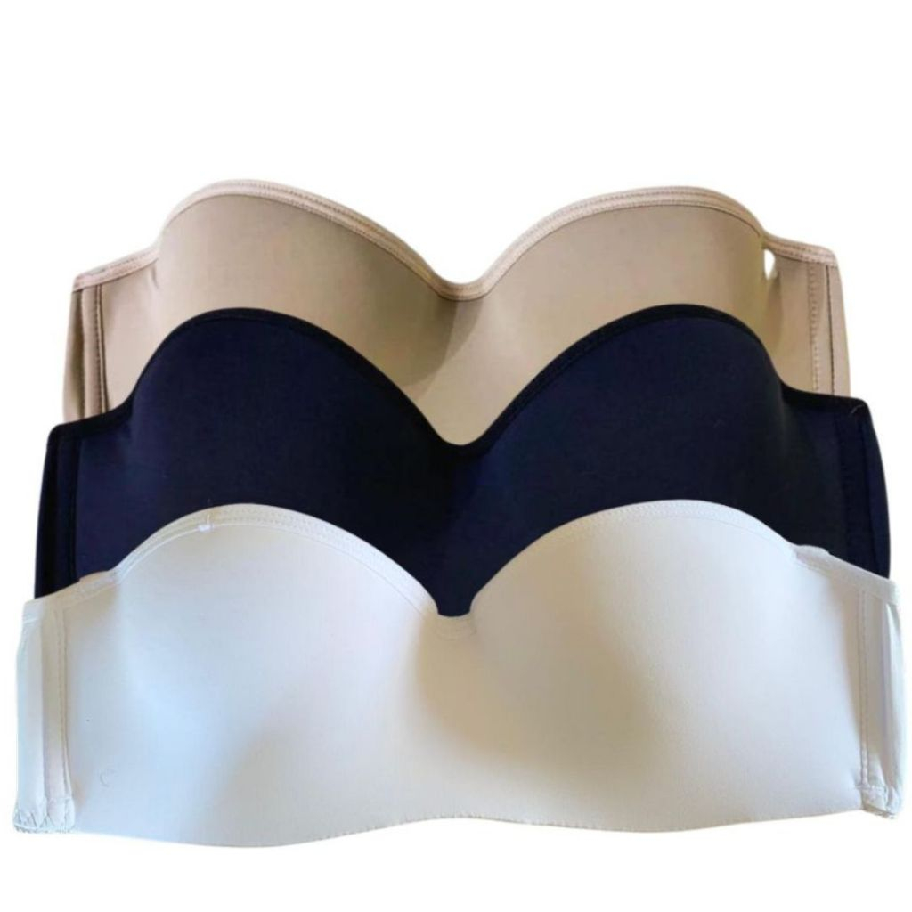 Kit Com 3 Sutiã Com Bojo Tomara Que Caia Alça Removível Com Aro Mais Sustentação em Oferta na Shopee