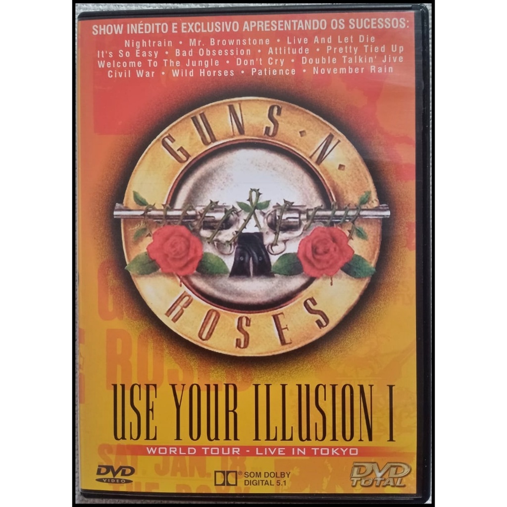 DVD Guns N' Roses - Use Your Illusion I & Use Your Illusion II - Originais