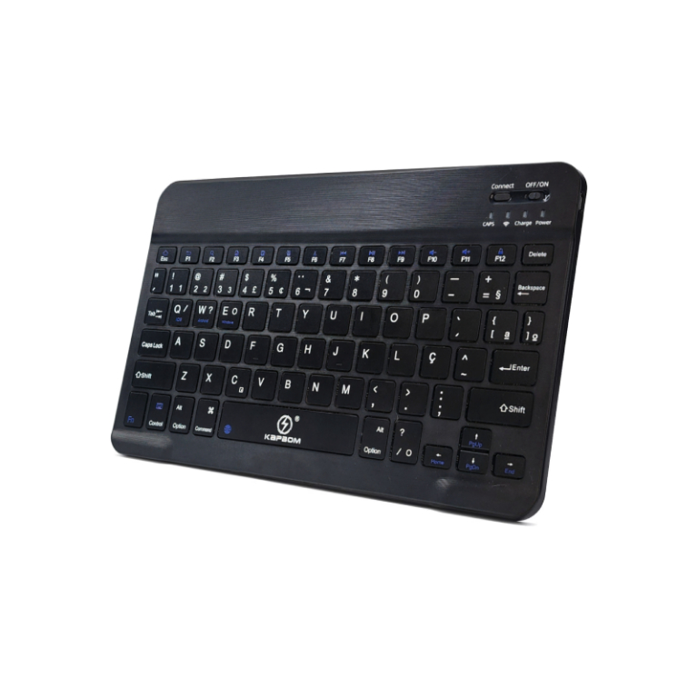 Teclado Office Bluetooth Ultra Fino Abnt2 Membrana Kapbom