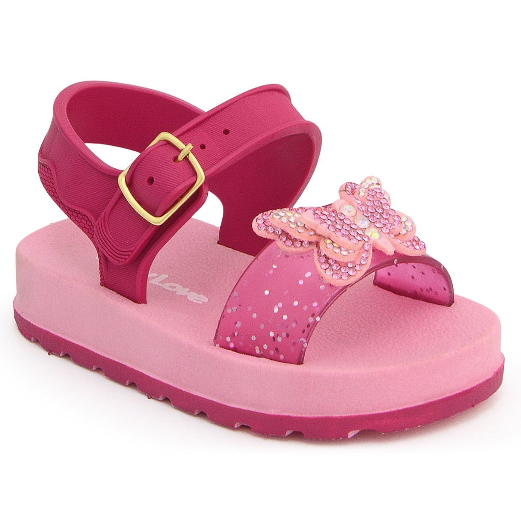Sandália Infantil Menina Papete Bebê Feminina Com Fivela Borboleta em Oferta na Shopee