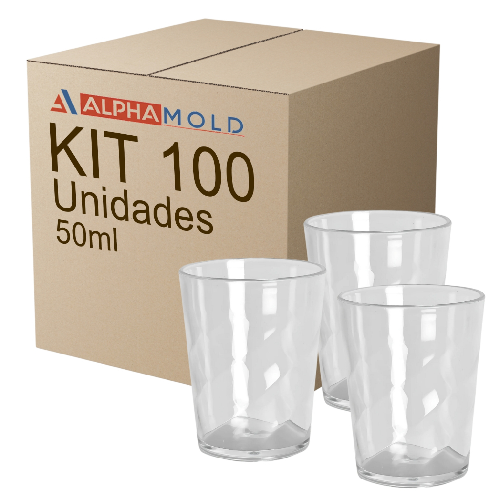 100 Copos Shot Twister 50ml Drink Vodka Dose Certa Mini Cachaça Tequila Pinga Bar Festa Brindar Kit