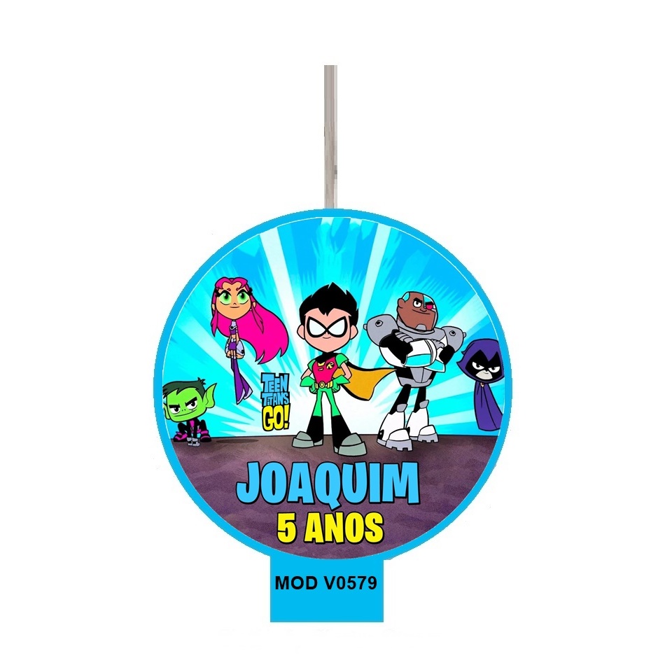Vela de Aniversário OS JOVENS TITÃS personalizada com nome e idade em Oferta na Shopee