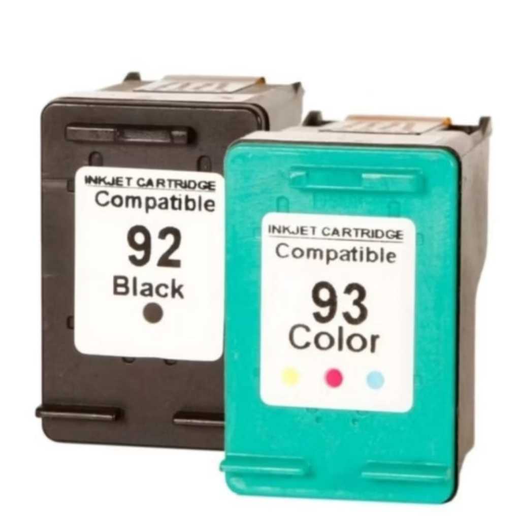 Kit Cartucho HP 92 Preto + HP 93 Colorido(- HP Deskjet PSC 1500, 1510,C3100, C3180