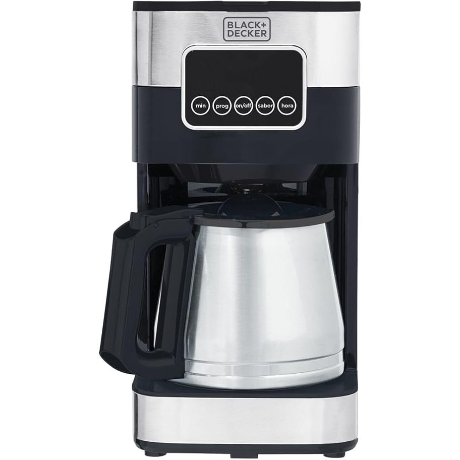 CAFETEIRA BLACK DECKER PROGRAMÁVEL, JARRA INOX, 38 CAFÉS, 127V - CM350GBR