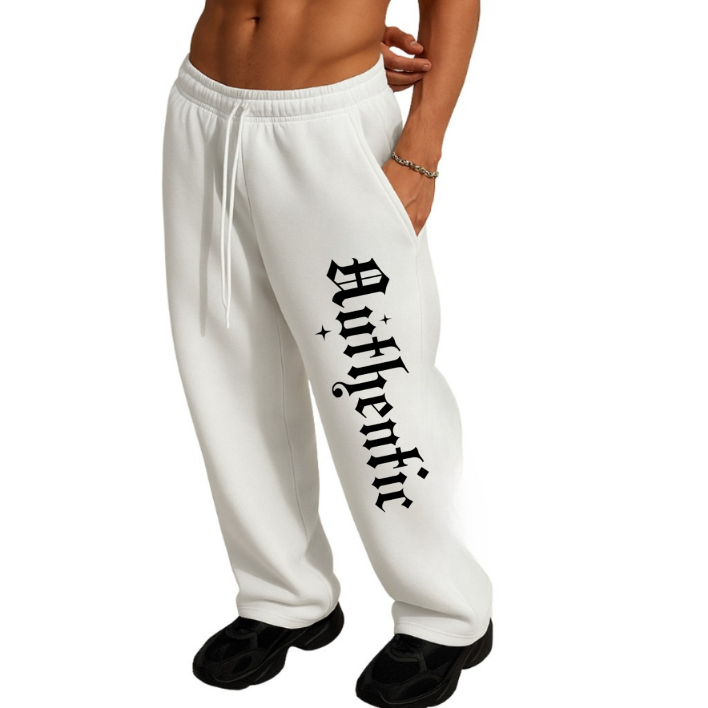 Calça Larga Moletom Wide Leg Unissex Premium Estilo Streetwear Hip Hop Authentic