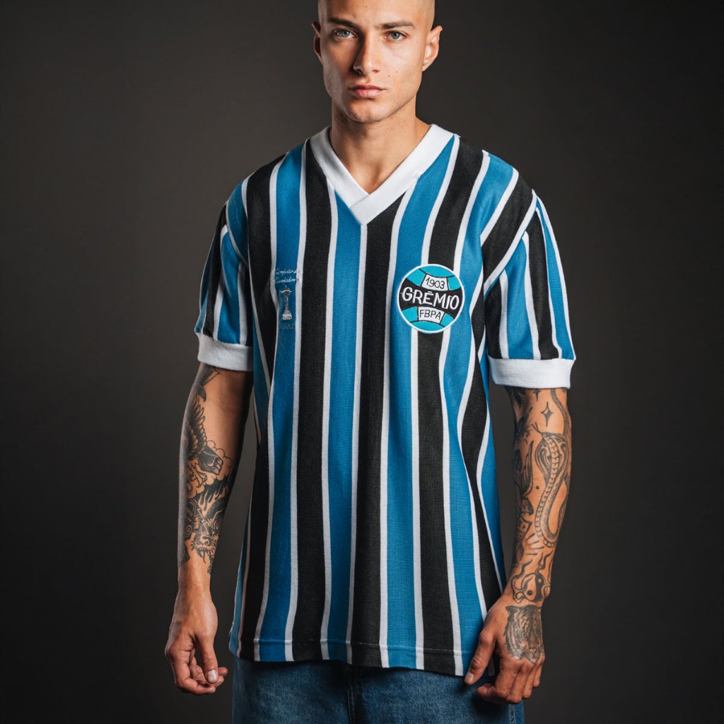 Camisa Retrô Grêmio Libertadores 1983 Oficial em Oferta na Shopee