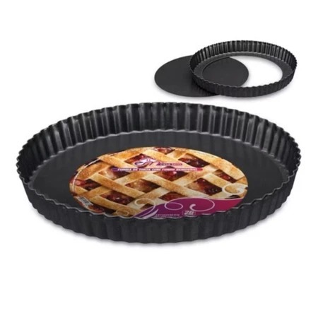 Forma de Bolo Torta Pizza Antiaderente Fundo Removível 22 cm em Oferta na Shopee