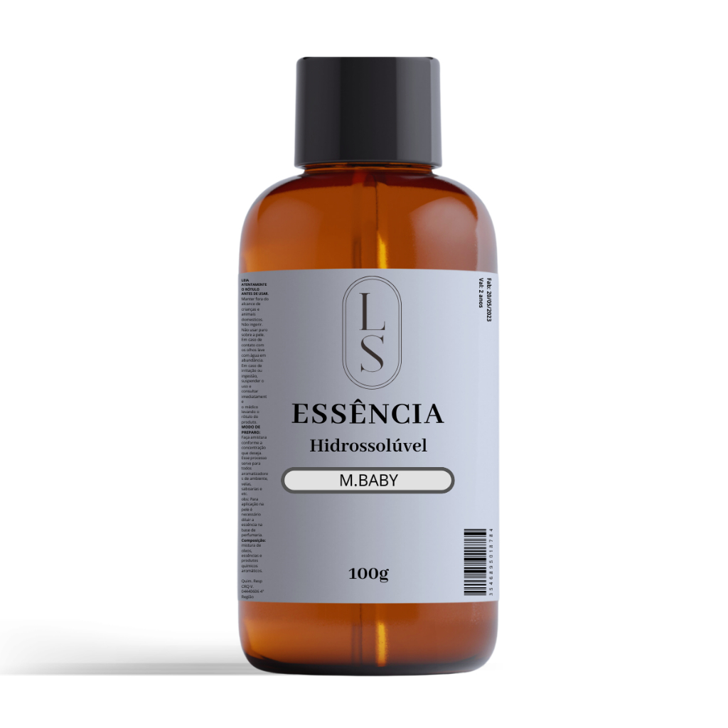 Essência M.BABY AROMATIZANTE Concentrada PARA AROMATIZANTES DIFUSORES  E VELAS 100 Ml