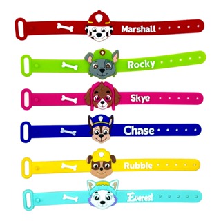 Patrulha Canina Pulseira 10un Variadas Desenho Filme Pulseirinha Emborrachada em Oferta na Shopee