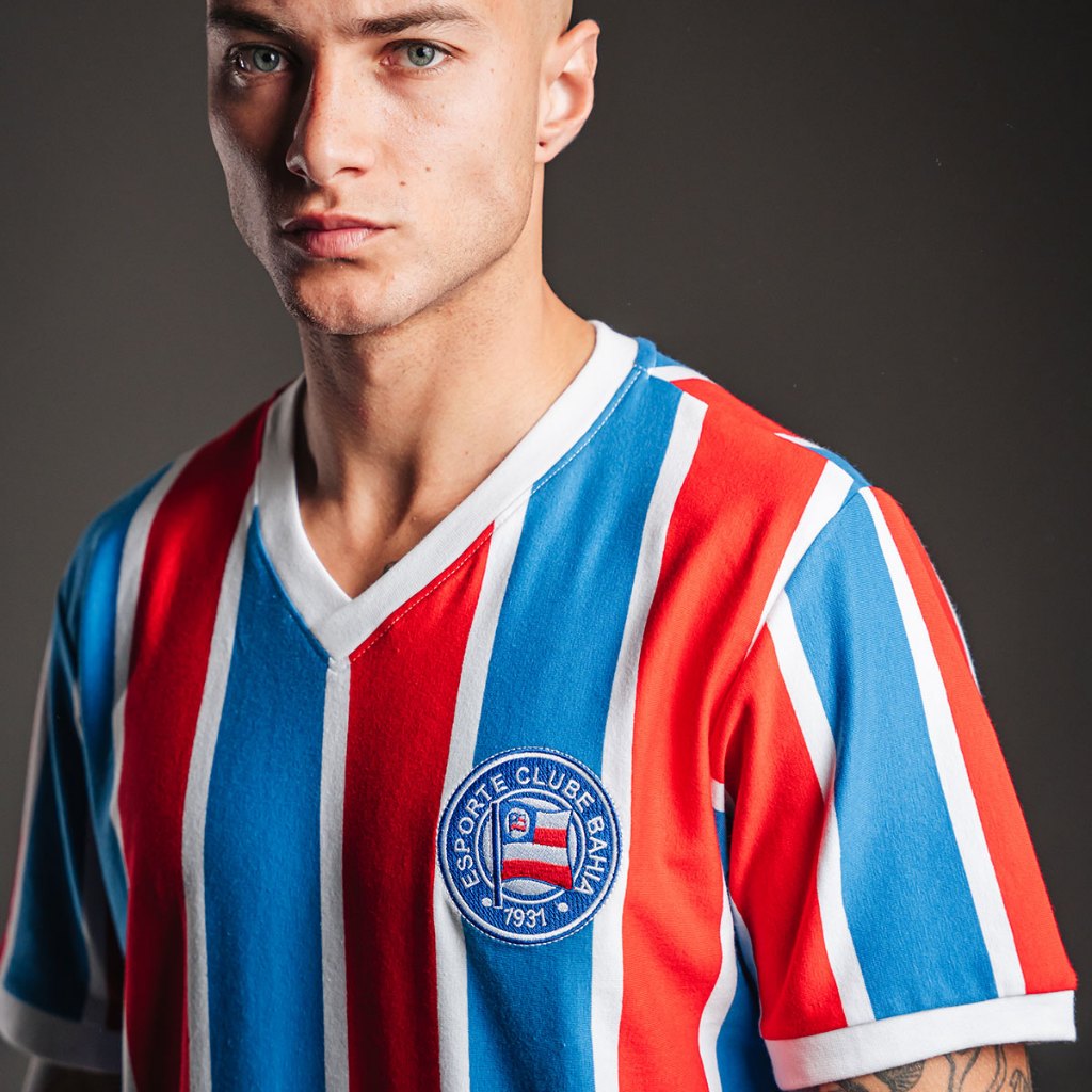 Camisa Bahia Retrô 1988 Masculina Oficial em Oferta na Shopee