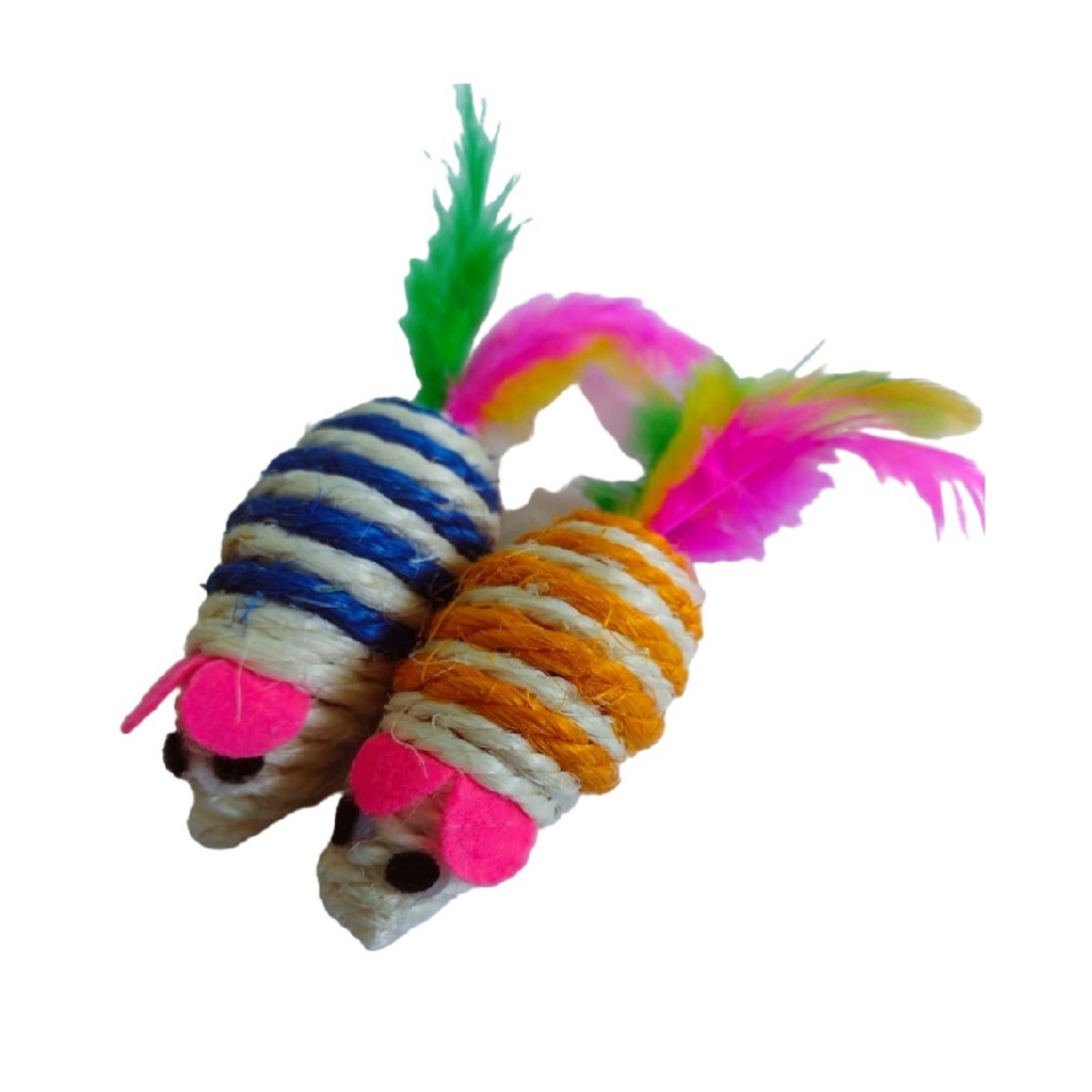 Ratinho De Sisal Para Gato Brinquedo Interativo