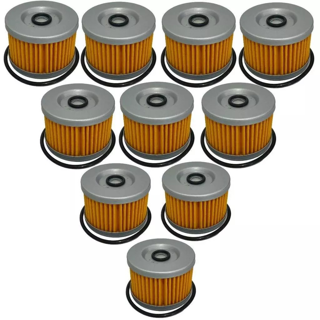 Kit 10x Filtro de Óleo Honda CBX 250 Twister, CB 300, XRE 300, Tornado, CB 250F