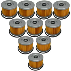 Kit 10x Filtro de Óleo Honda CBX 250 Twister, CB 300, XRE 300, Tornado, CB 250F
