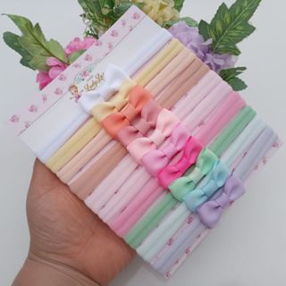 Faixinhas Laço para Bebê – Kit 10 Unidades Cores Variadas (0 a 24 Meses) em Oferta na Shopee