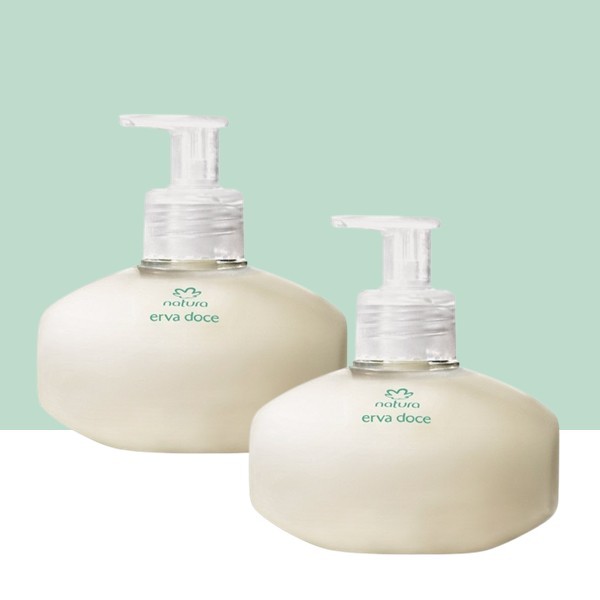 Sabonete Líquido Cremoso Para Mãos Natura Erva Doce 250ml Limpeza Suave
