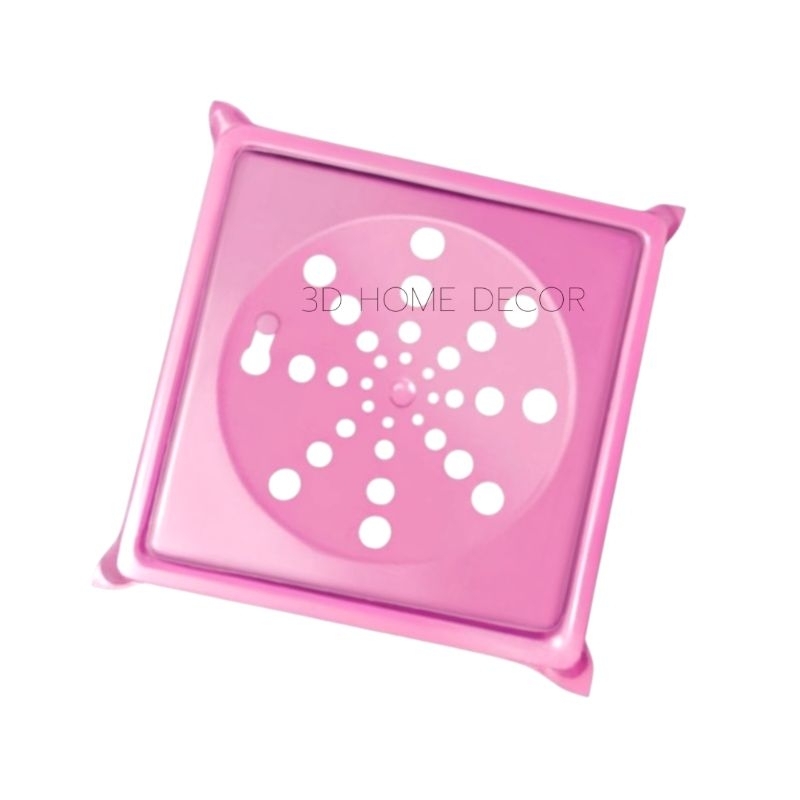 Ralo Grelha Quadrado INOX Cor Rosa 10 CM 15 CM
