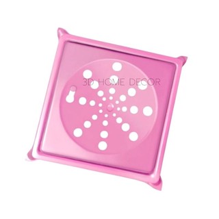 Ralo Grelha Quadrado INOX Cor Rosa 10 CM 15 CM