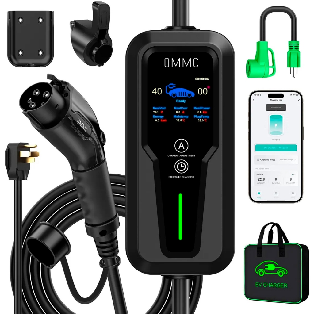 Carregador Portátil Carro Elétrico Tesla Byd 9,6kw 40A 85-264V Type2 Carros Elétricos Híbridos em Oferta na Shopee