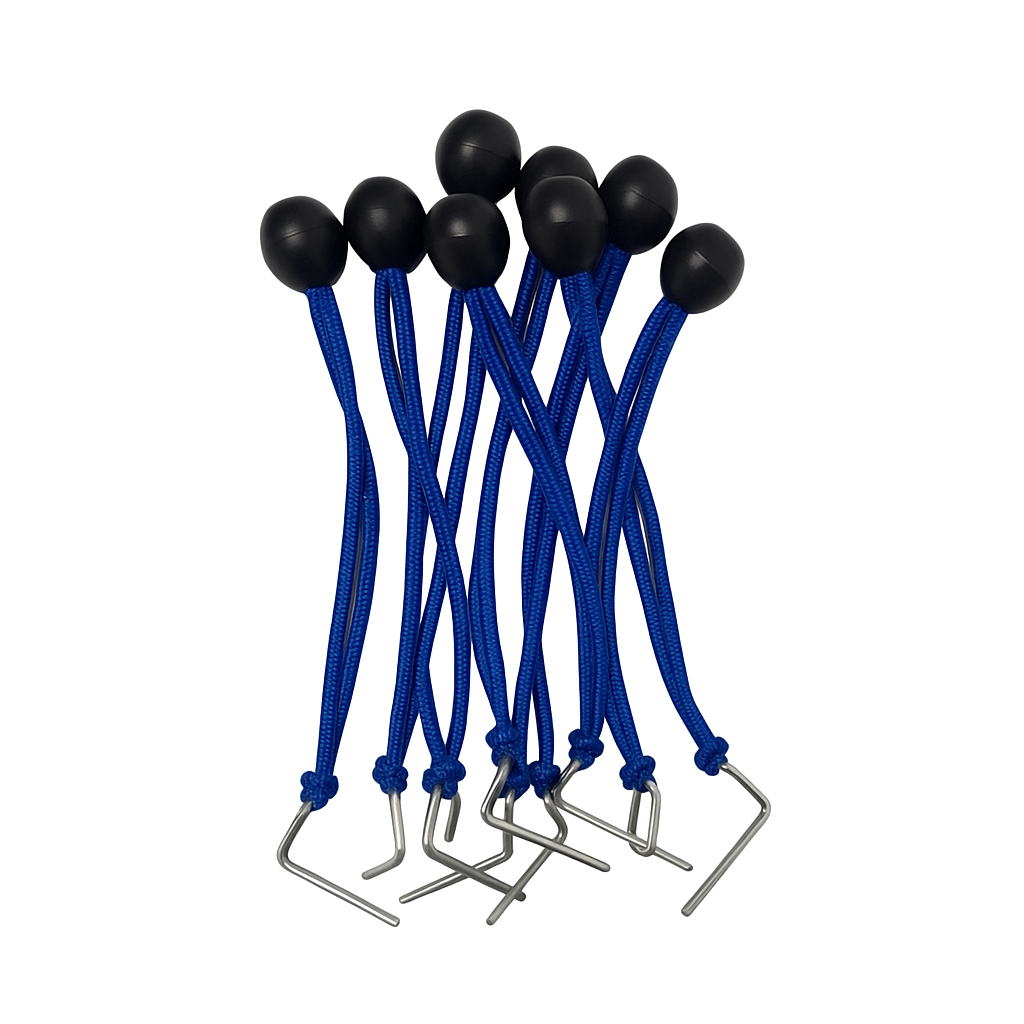 Extensor Bolinha Com Pinos e Buchas Kit Instalação Para Lona Piscina 10 Unidades