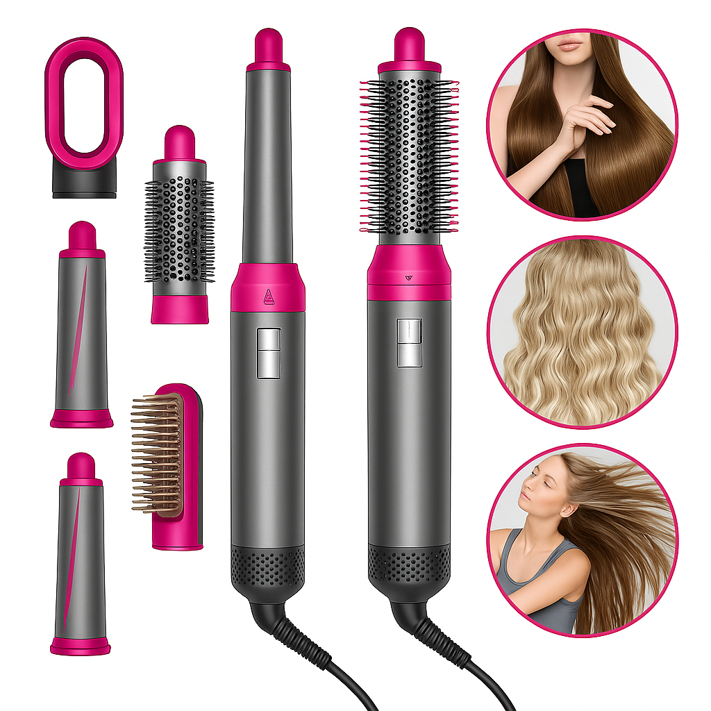 Escova Secadora Modeladora 5 Em 1 Alta Potência Profissional 110V 220V
