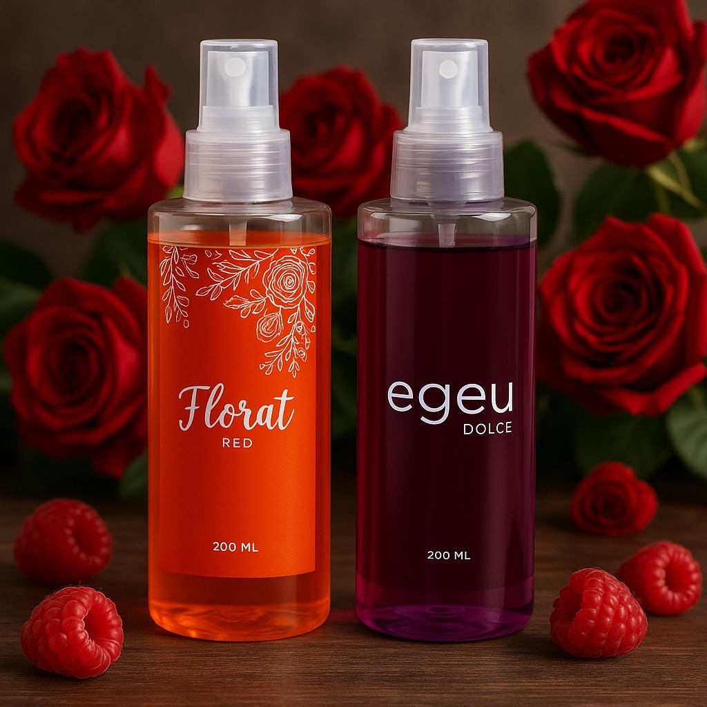 Florata Red + Dolce Feminino Body Splash 200ml cada