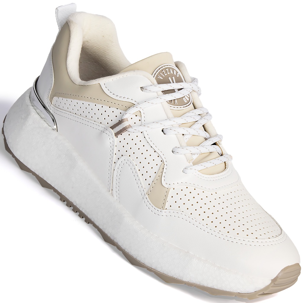 Tênis Vizzano Feminino Casual Confortável Original 1452-202 Branco em Oferta na Shopee