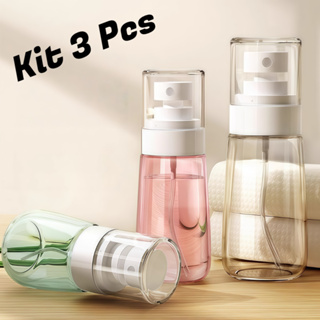 Kit com 3 Frascos De Spray Vazio De Plástico Mini Recipiente Vazio De Armazenamento Recarregáveis em Oferta na Shopee