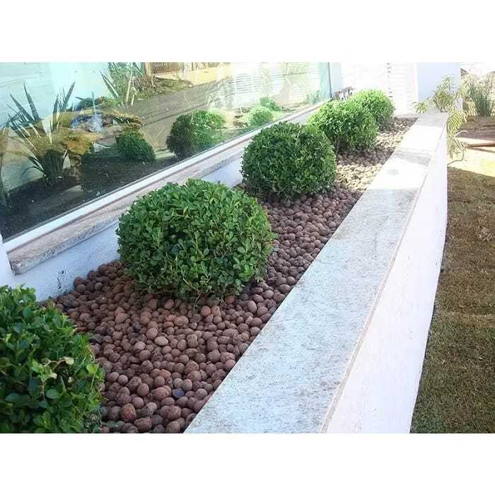 Argila Expandida 1kg –Paisagismo Drenagem, decoração, Jardim e Hidroponia
