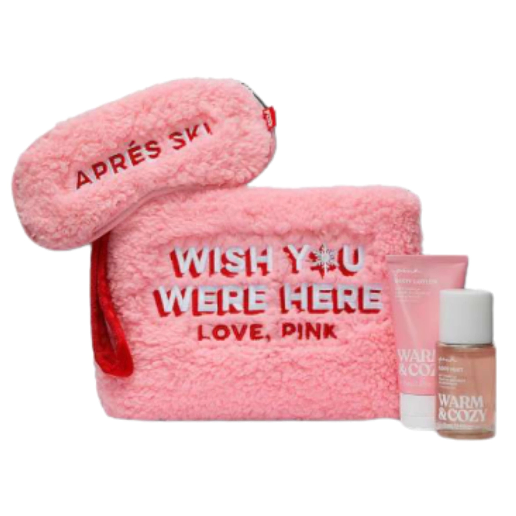 Kit Victoria's Secret Pink Warm & Cozy Original Body Splash + Loção e Mais (4 Peças)