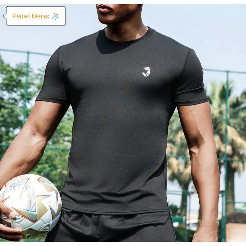 Camisetas térmica Masculina tecido respirável Dry Fit Proteção Uv Fitness Camisa Academia Musculação Treino caminhada