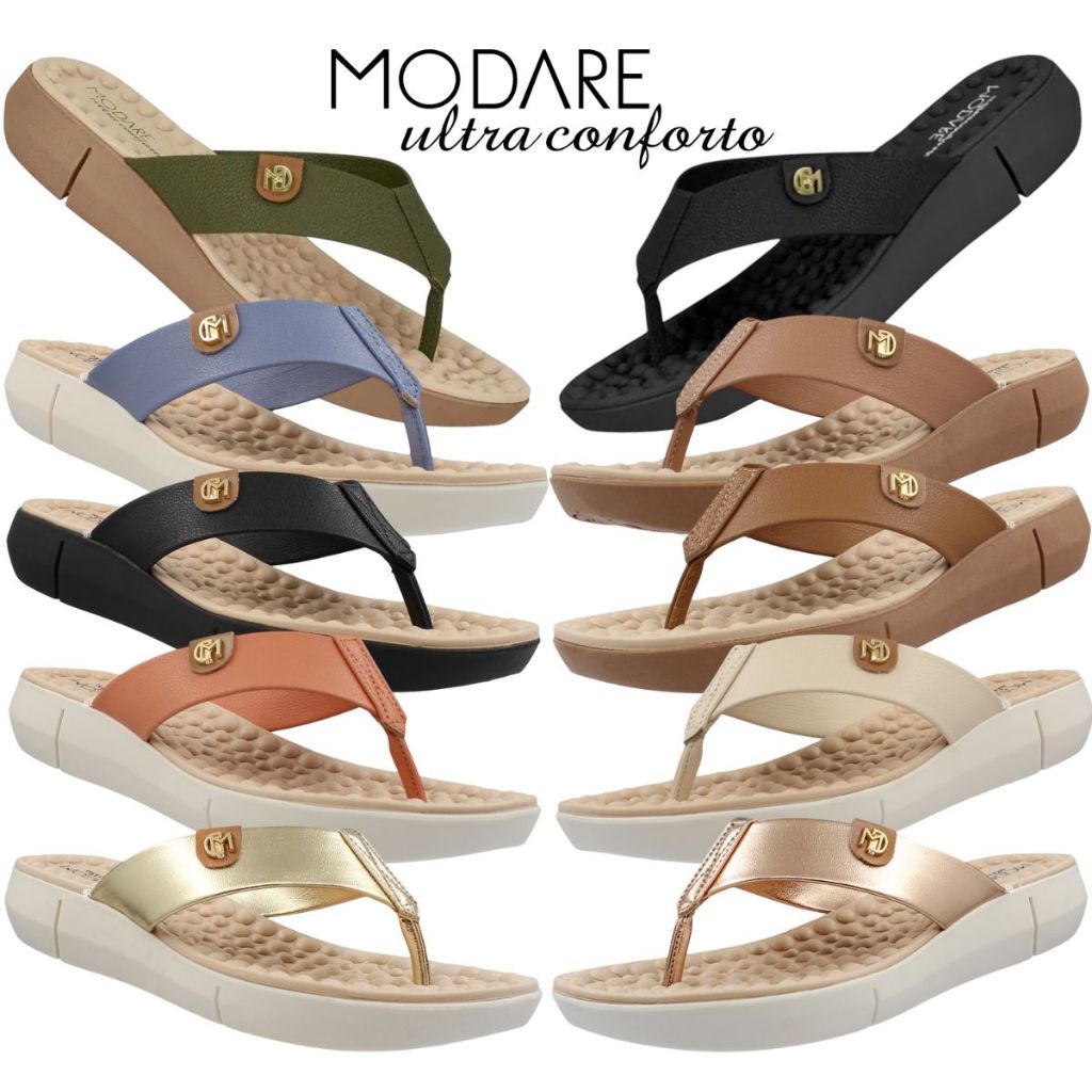 Chinelo Modare Ortopédico Ultraconforto Palmilha Reflex Sense Com Variedades Oferta Original