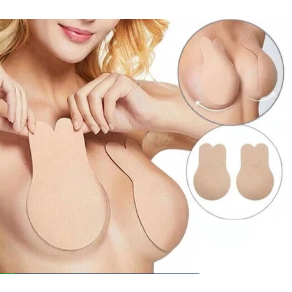 Sutiã Soutien Mágico Adesivo Levanta Seio Invisível Não Cai Bege