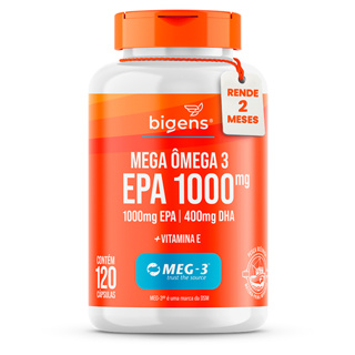 Mega Omega 3 Meg-3®, Epa 1000mg - Dha 400mg, 120 Cps, Bigens Sabor Neutro em Oferta na Shopee