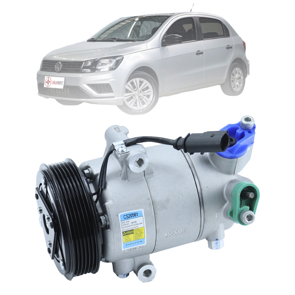 Compressor de Ar Condicionado Volkswagen Gol 1.0 G6 G7 G8 Delphi CS20561 Original Novo 2016 A 2022 em Oferta na Shopee