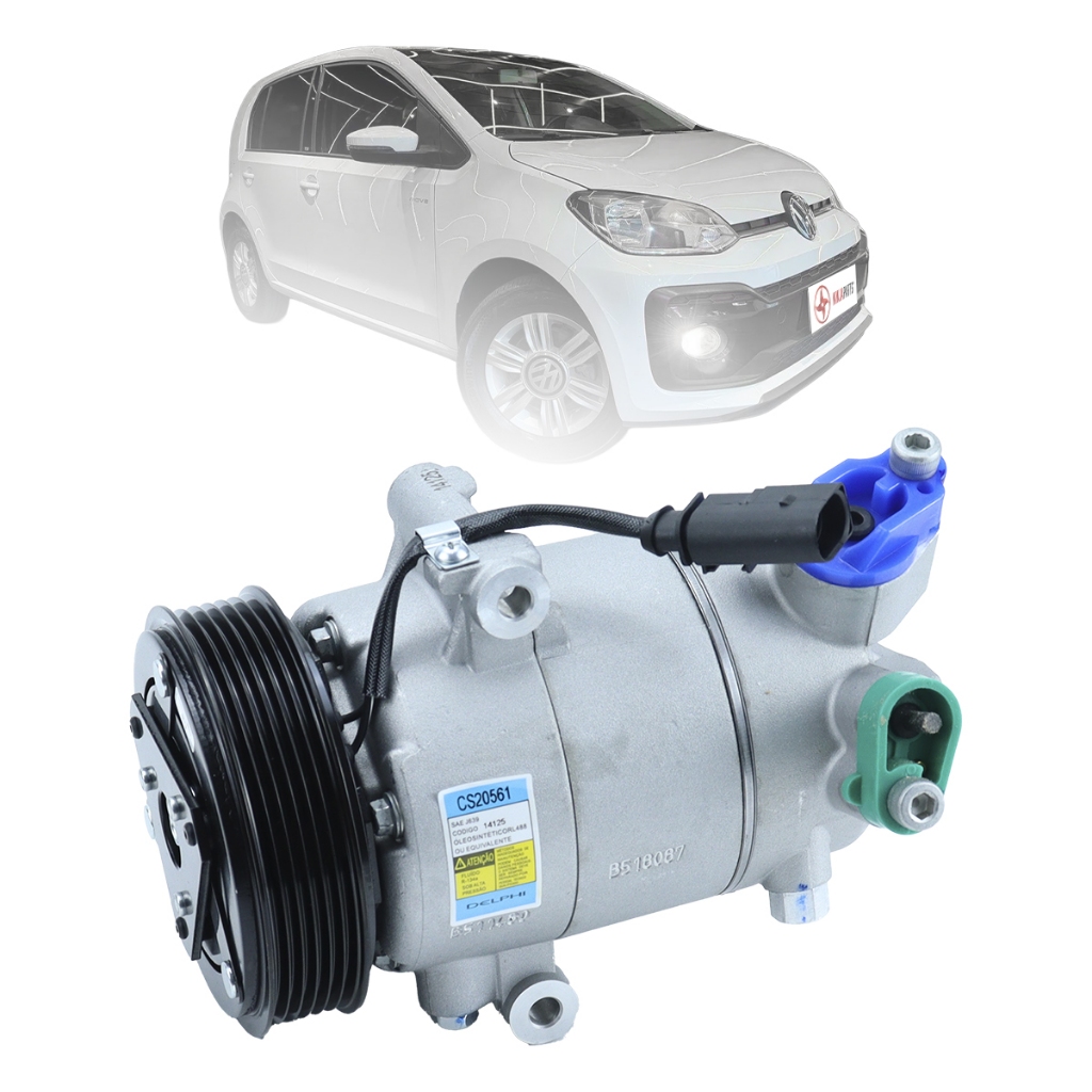 Compressor de Ar Condicionado Volkswagen UP 2014 A 2022 CS20561 TSI GTI Cross Original Delphi Novo em Oferta na Shopee