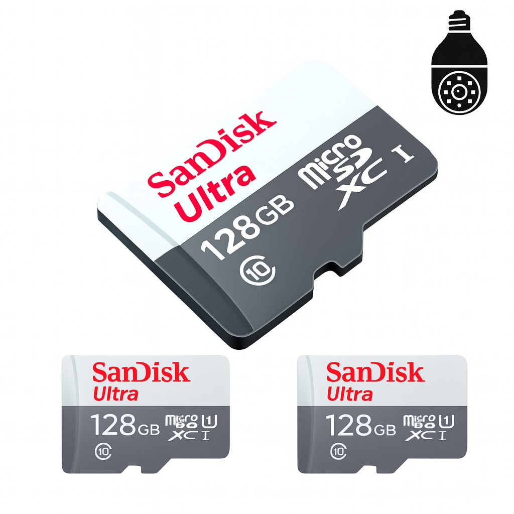 Kit 3 Cartão De Memória SanDisk Micro Sd 64gb/128gb Classe 10 - Compatível com Câmeras e Celulares