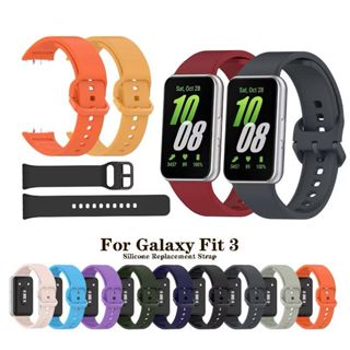 Pulseira para  Galaxy Fit 3 Sm-R 390 pulseira de silicone de cor de metal pulseira inteligente pulseira rápida DK store em Oferta na Shopee