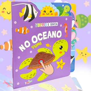 Livro Interativo Infantil : Toque e Sinta No Oceano | Leitura Em Alto Contraste E Sensorial Para Crianças - Capa Dura em Oferta na Shopee