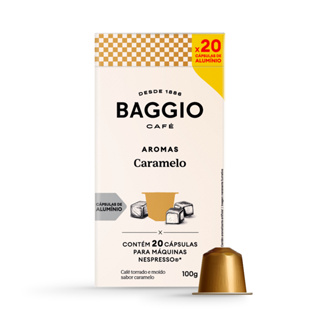 Cápsulas de Café Baggio Café Aroma Caramelo, compatível com Nespresso, contém 20 cápsulas em Oferta na Shopee