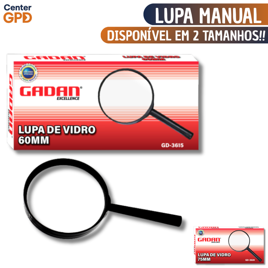 Lupa De Aumento De Mão 5X Para Leitura Lente Grande 60mm Ou 75mm Para Leitura Estudo Zoom