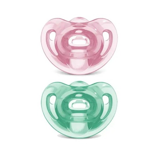 KIT CHUPETA FASE 2 SENSITIVE SOFT NUK 100% SILICONE GIRL C/2