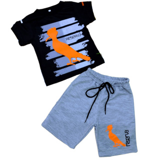 Conjunto Reser Infantil Criança Menino 1 a 14 anos Roupa Bermuda Camisa Masculino Short Camiseta Infanto Juvenil em Oferta na Shopee