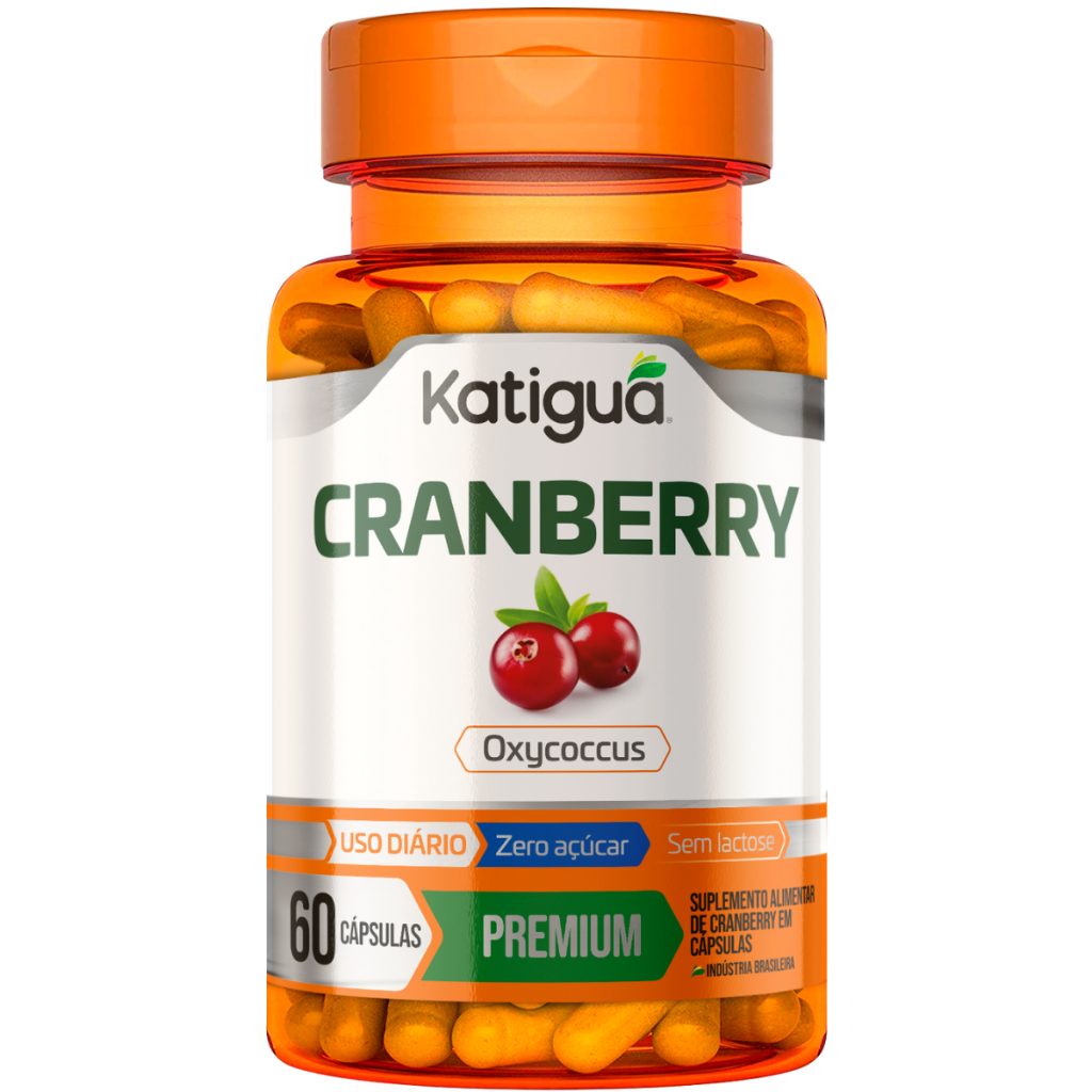 Cranberry Original + Vitamina C Premium Saúde Urinária 1000mg 60Cáps