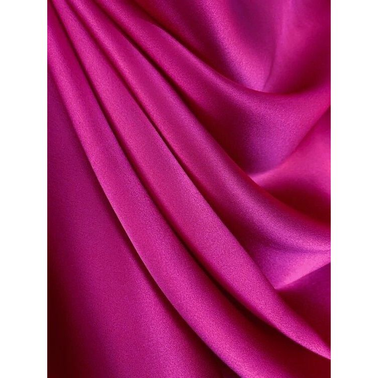 Tecido Crepe Amanda Fúcsia – Para Roupas, Vestidos, Moda Feminina, Artesanato e Decoração (1m a 5m)