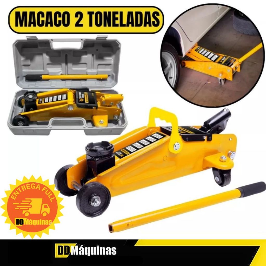 Macaco Hidráulico Jacaré Capacidade 2 Toneladas - Fasterr