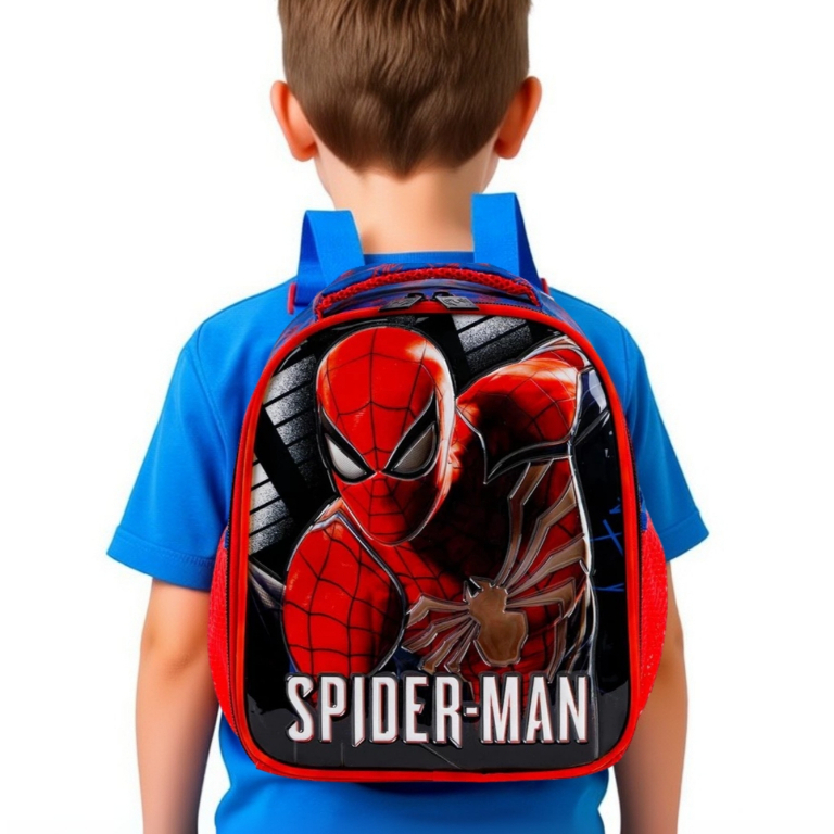 Lancheira Escolar Grande Térmica Spider Man Homem Aranha Original