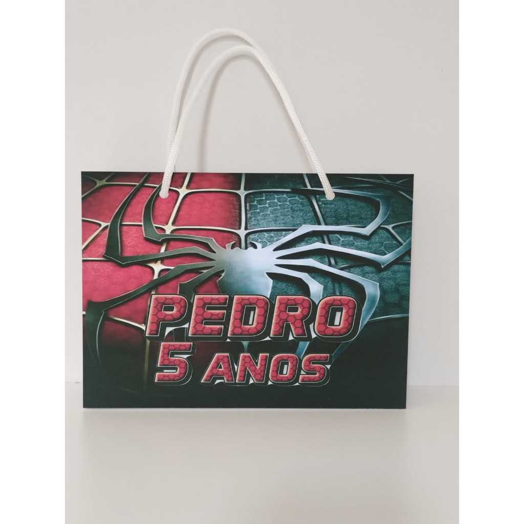 sacolinha personalizado SPIDER MAN para festas aniversario lembrancinhas