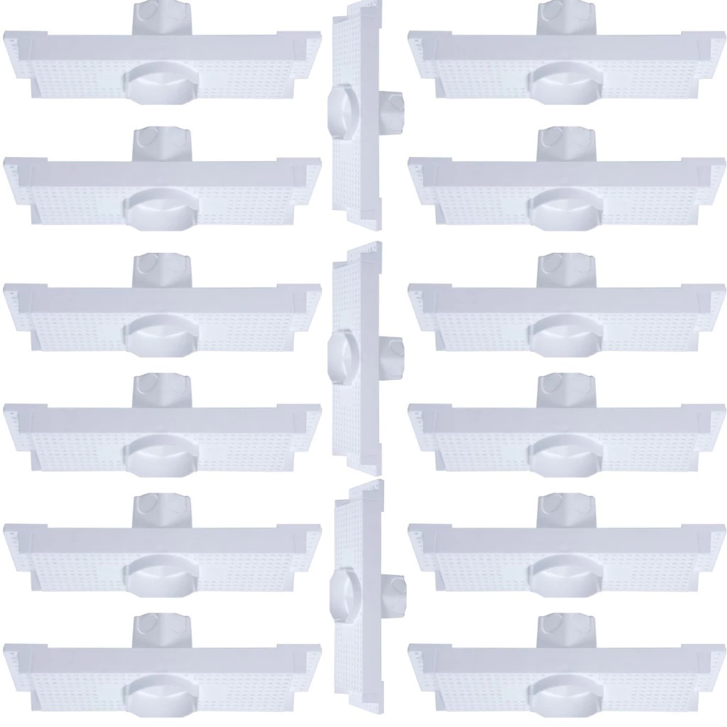 KIT 15 Caixa de Embutir Spot Led P/ Laje 5w - MR16 Plasled
